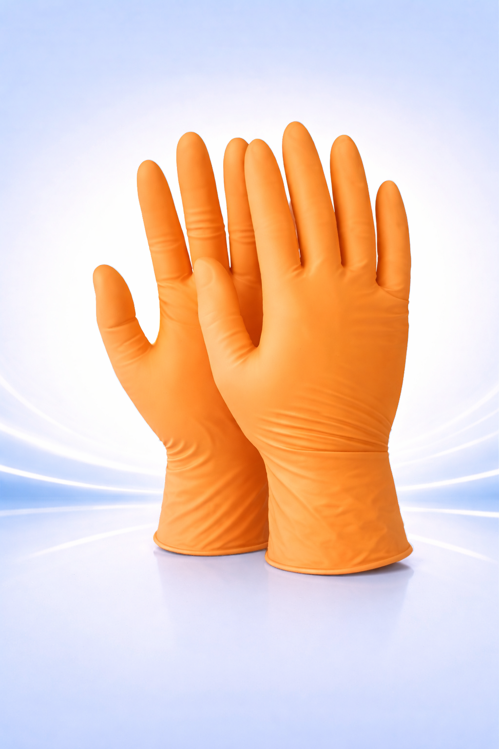 GUANTE PLUS BAJO EN POLVO NARANJA